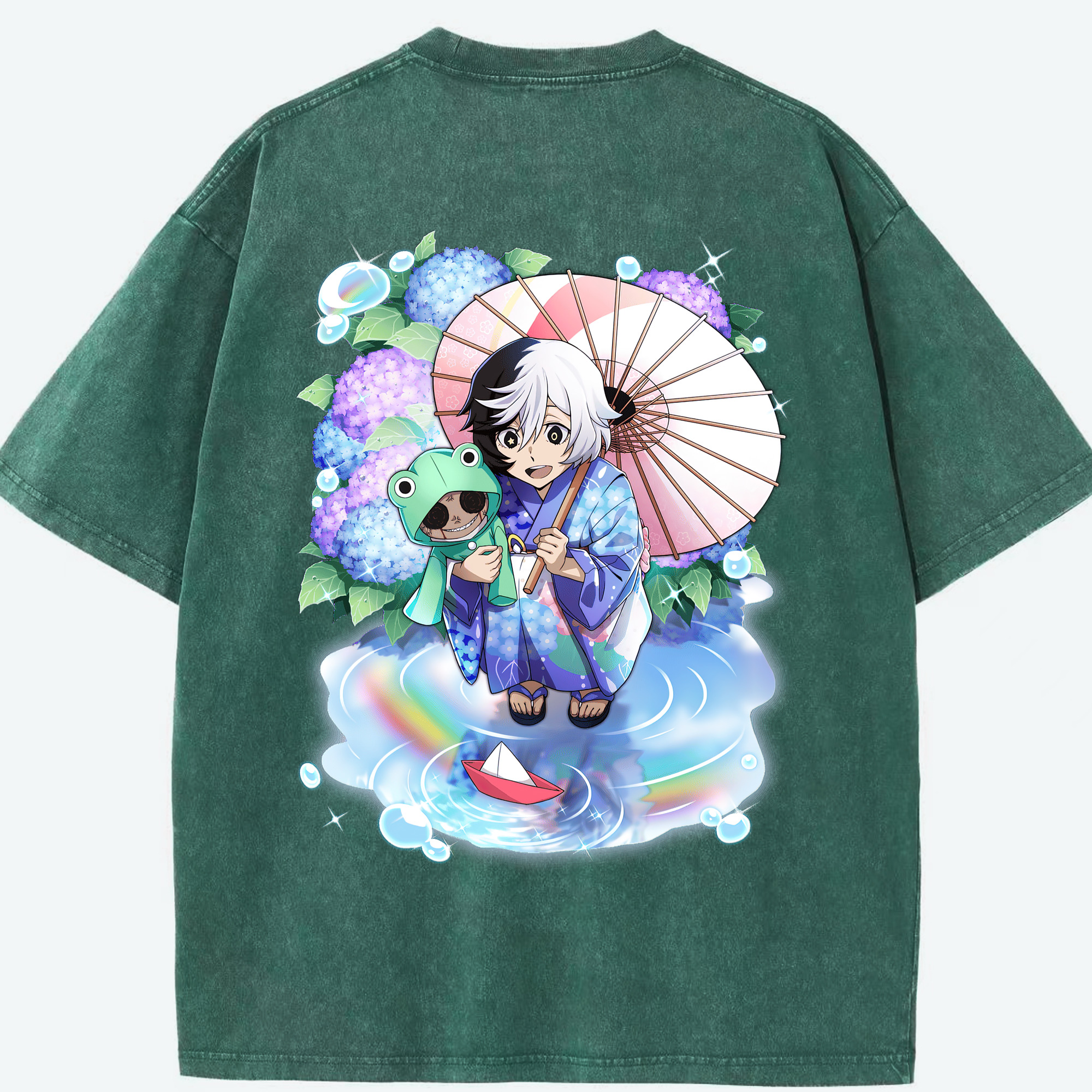 （画像用） 文豪ストレイドッグス Bungo Stray Dogs 綿100% ヴィンテージ風 半袖Tシャツ（背面プリント）
